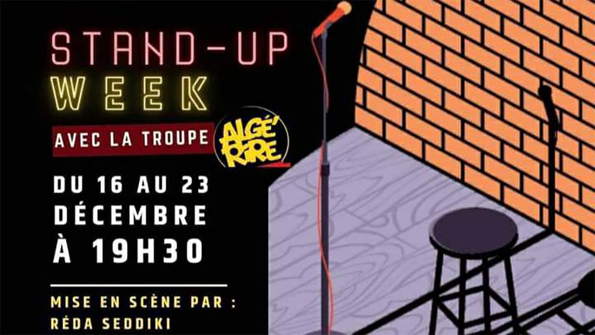 Le Stand-Up Week à Alger : tremplin des humoristes émergents 4 stand week à alger avec Algé'Rire au artissimo hub creatif